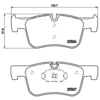 Plăcuțe de frână Brembo P 06 070 față/ disk photo 2