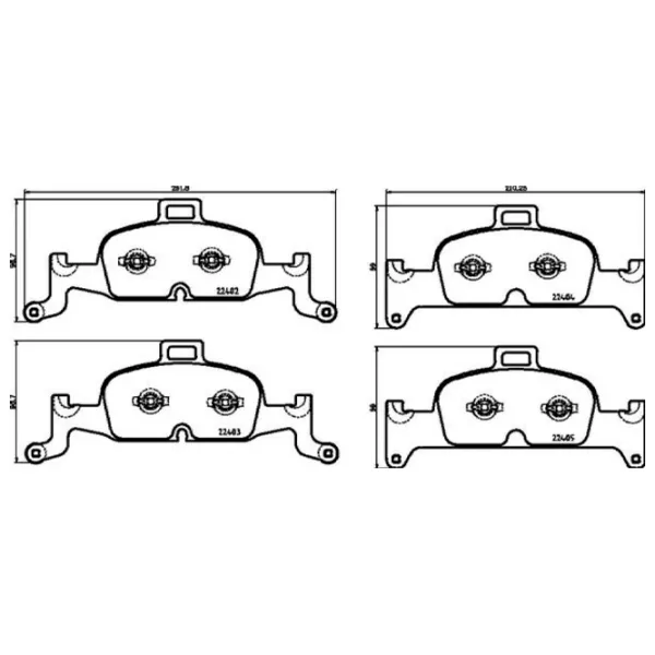 Тормозные колодки Brembo P 85 164 передние/ дисковые photo 2