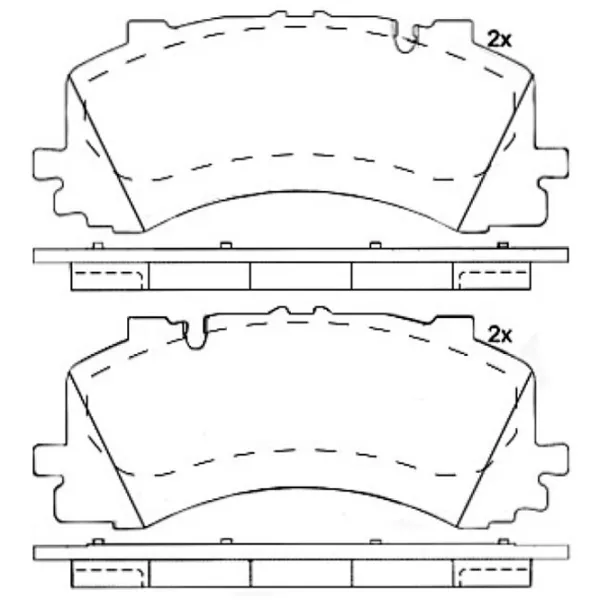 Plăcuțe de frână Brembo P 85 170 față/ disk photo 2 Plăcuțe de frână Brembo P 85 170 față/ disk photo 2