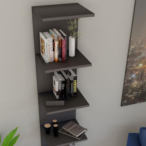Стеллаж Fabulous 6 Shelves BCFAF8CA5 180см x 34.5см x 29.8см cm/ ДСП/ Anthracite photo 4