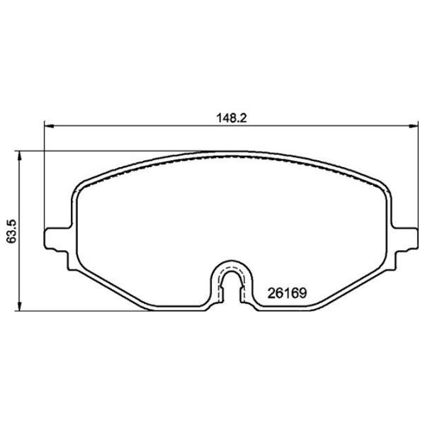 Plăcuțe de frână Brembo P 85 182 față/ disk photo 2