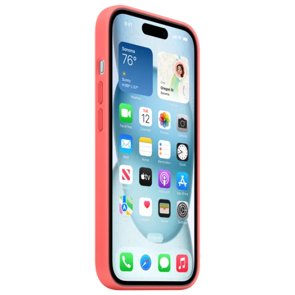 Husă pentru smartphone Apple iPhone 15 Apple/ Back/ TPU/ Guava Red photo 3 Husă pentru smartphone Apple iPhone 15 Apple/ Back/ TPU/ Guava Red photo 3