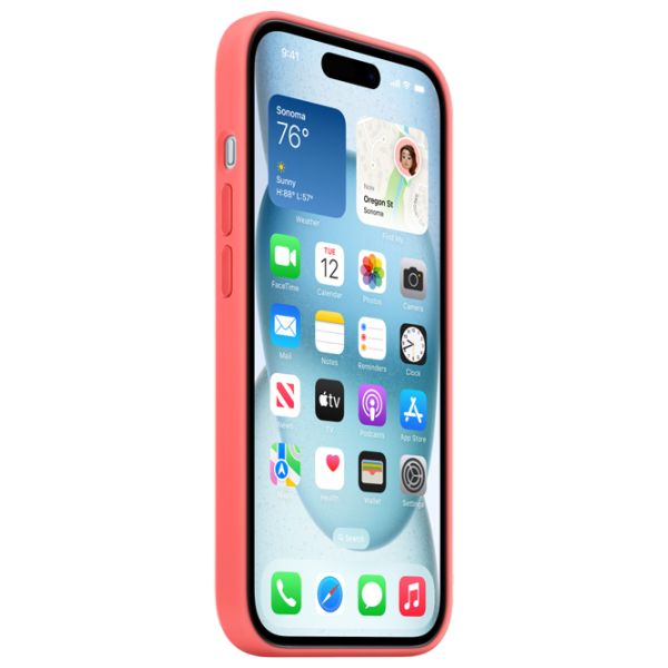 Husă pentru smartphone Apple iPhone 15 Apple/ Back/ TPU/ Guava Red photo 3 Husă pentru smartphone Apple iPhone 15 Apple/ Back/ TPU/ Guava Red photo 3