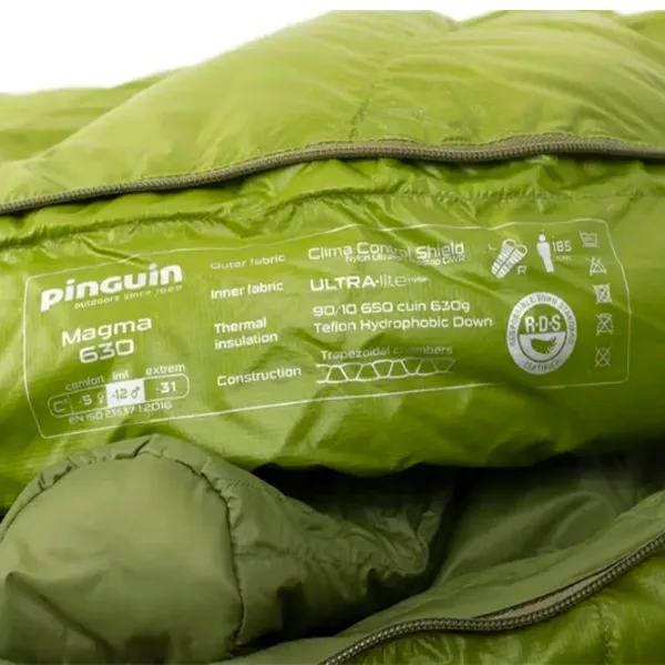 Sac de dormit Pinguin Magma 630 R Polyester/ Green photo 3