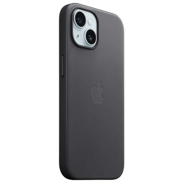 Husă pentru smartphone Apple iPhone 15 Plus Apple/ MagSafe Back/ FineWoven/ Black photo 2