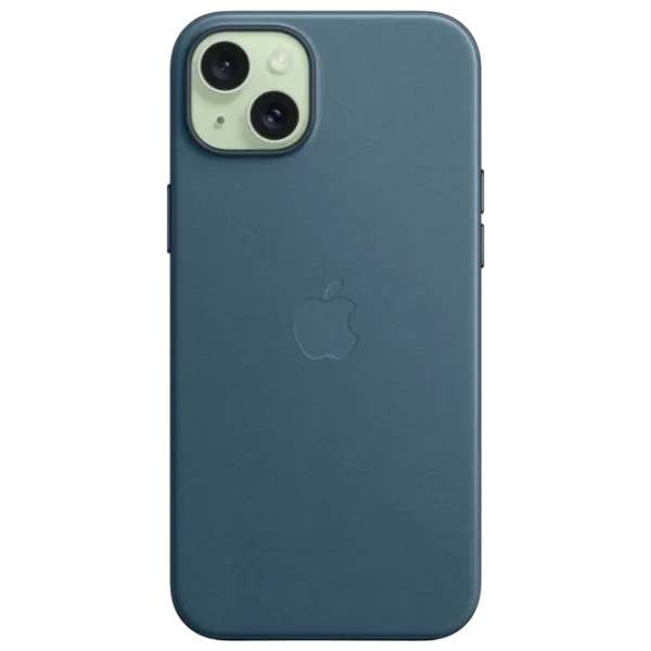Husă pentru smartphone Apple iPhone 15 Plus Apple/ MagSafe Back/ FineWoven/ Pacific Blue photo 2