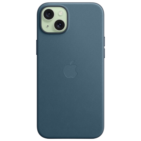 Husă pentru smartphone Apple iPhone 15 Plus Apple/ MagSafe Back/ FineWoven/ Pacific Blue photo 2