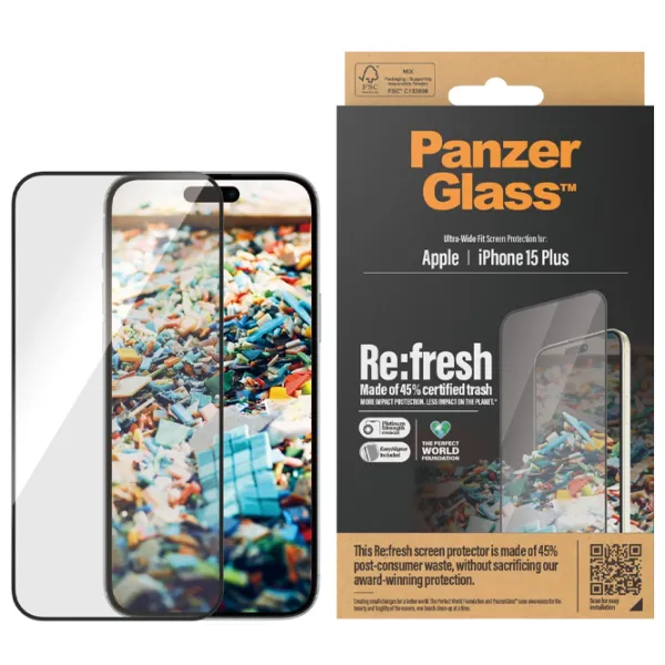 Sticlă de protecție Apple iPhone 15 Plus PanzerGlass / 2.5D photo 4