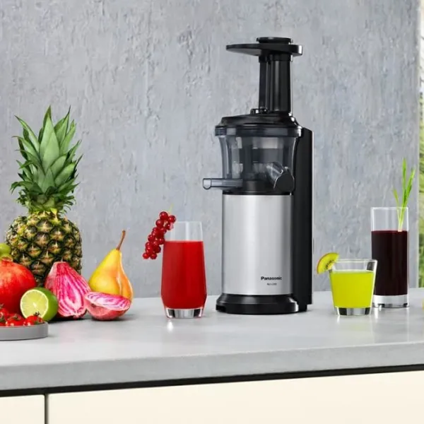 Storcator de fructe Panasonic MJ-L500STQ Cu melc/ 150 W/ Inox Black photo 5