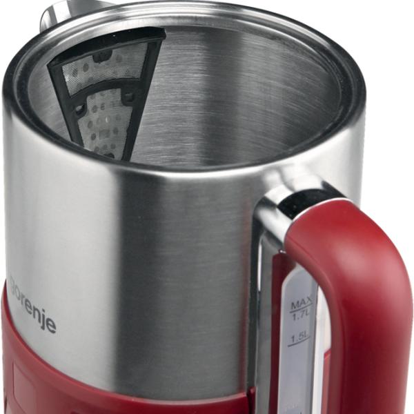 Электрочайник Gorenje K17FER 1.7л / Скрытый / Красный photo 4