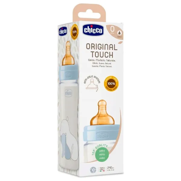 Бутылочка для кормления Chicco Original Touch 277202 для мальчиков/ 240 мл/ Прозрачный photo 2