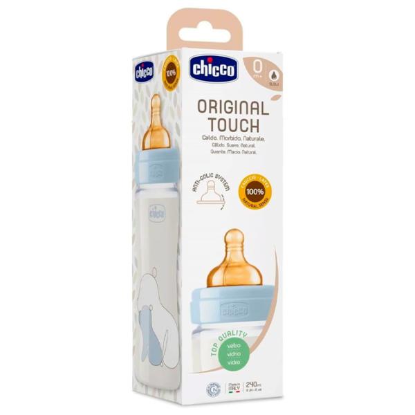 Бутылочка для кормления Chicco Original Touch 277202 для мальчиков/ 240 мл/ Прозрачный photo 2