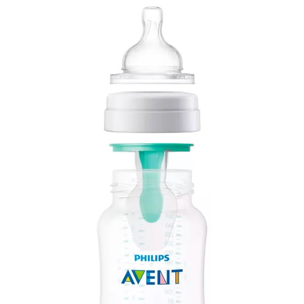Бутылочка для кормления Philips Avent AirFree SCF813/ 14 Унисекс/ 260 мл/ Прозрачный photo 2 Бутылочка для кормления Philips Avent AirFree SCF813/ 14 Унисекс/ 260 мл/ Прозрачный photo 2