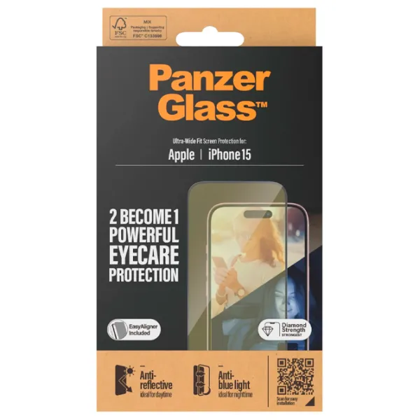 Sticlă de protecție Apple iPhone 15 PanzerGlass / 2.5D photo 6
