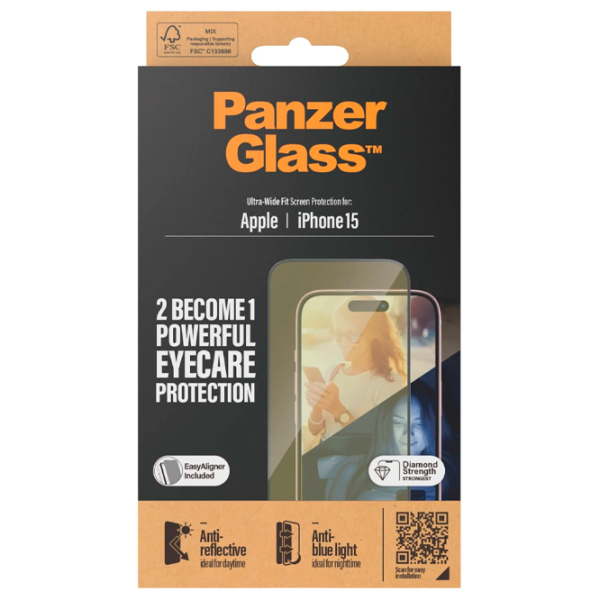 Sticlă de protecție Apple iPhone 15 PanzerGlass / 2.5D photo 6
