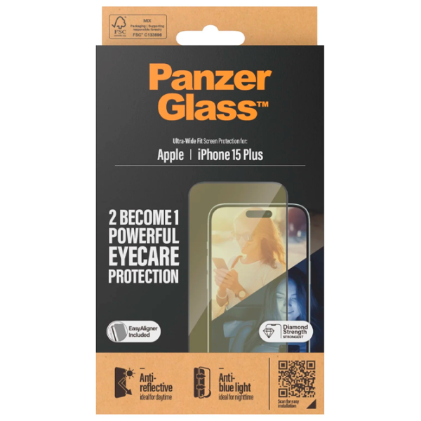 Sticlă de protecție Apple iPhone 15 Plus PanzerGlass / 2.5D photo 3