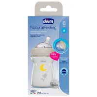 Бутылочка для кормления Chicco Natural Feeling 806230 Унисекс/ 250 мл/ Прозрачный photo 2