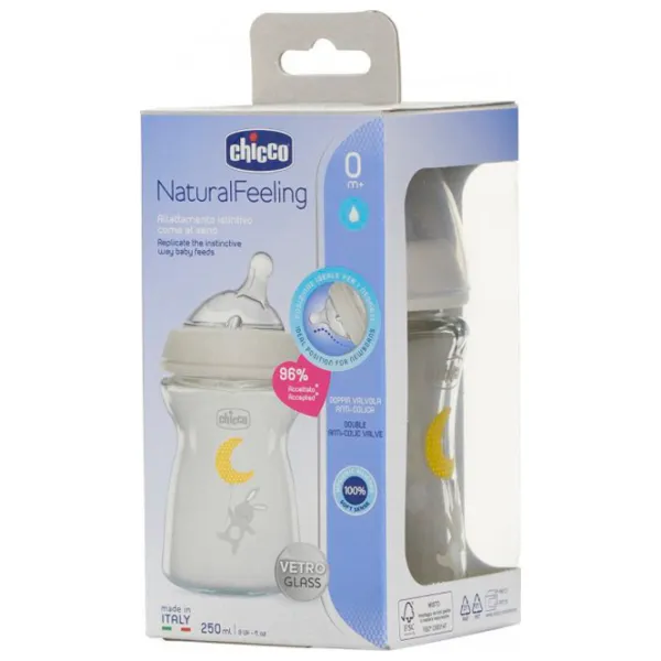 Бутылочка для кормления Chicco Natural Feeling 806230 Унисекс/ 250 мл/ Прозрачный photo 3 Бутылочка для кормления Chicco Natural Feeling 806230 Унисекс/ 250 мл/ Прозрачный photo 3