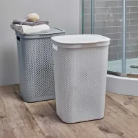 Coș pentru rufe Curver Infinity Recycled 60 l/ Plastic/ Gray photo 2