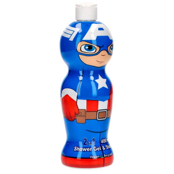 Șampon și gel Air-Val Captain America P009053 400 ml/ 3+ photo 2 Șampon și gel Air-Val Captain America P009053 400 ml/ 3+ photo 2