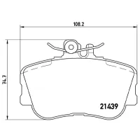 Plăcuțe de frână Brembo P 06 017 față/ disk photo 4