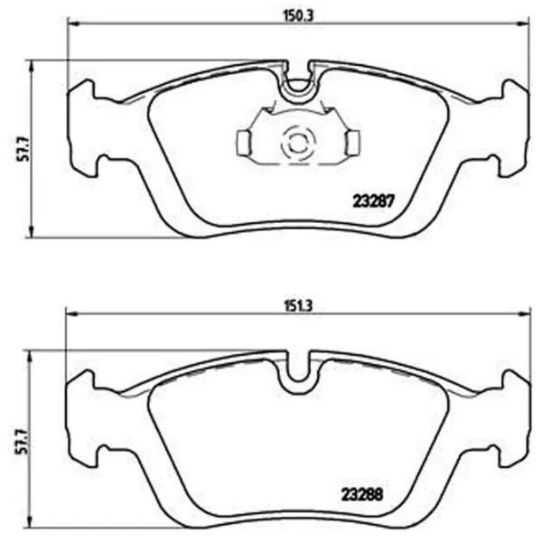 Plăcuțe de frână Brembo P 06 024 față/ disk photo 4 Plăcuțe de frână Brembo P 06 024 față/ disk photo 4