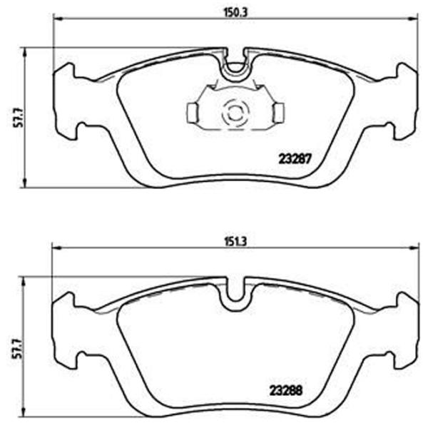 Plăcuțe de frână Brembo P 06 024 față/ disk photo 4 Plăcuțe de frână Brembo P 06 024 față/ disk photo 4