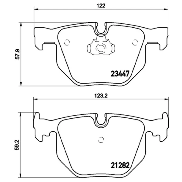 Тормозные колодки Brembo P 06 029 задние/ дисковые photo 4 Тормозные колодки Brembo P 06 029 задние/ дисковые photo 4
