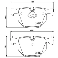 Plăcuțe de frână Brembo P 06 029 spate/ disk photo 4