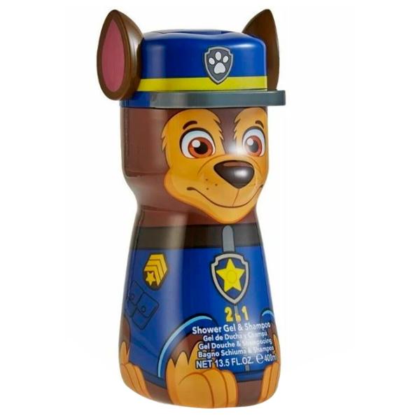 Шампунь и гель Air-Val 2D Paw Patrol Chase P006336 400 мл/ 3+ photo 2