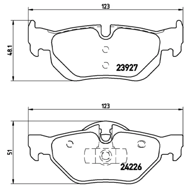 Тормозные колодки Brembo P 06 038 задние/ дисковые photo 5 Тормозные колодки Brembo P 06 038 задние/ дисковые photo 5