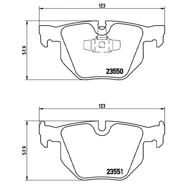 Plăcuțe de frână Brembo P 06 039 spate/ disk photo 4