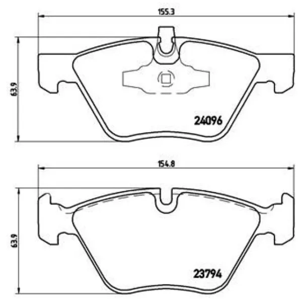 Тормозные колодки Brembo P 06 040 передние/ дисковые photo 5 Тормозные колодки Brembo P 06 040 передние/ дисковые photo 5