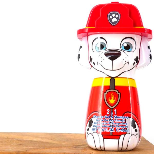 Șampon și gel Air-Val 2D Paw Patrol Marshall P007895 400 ml/ 3+ photo 3