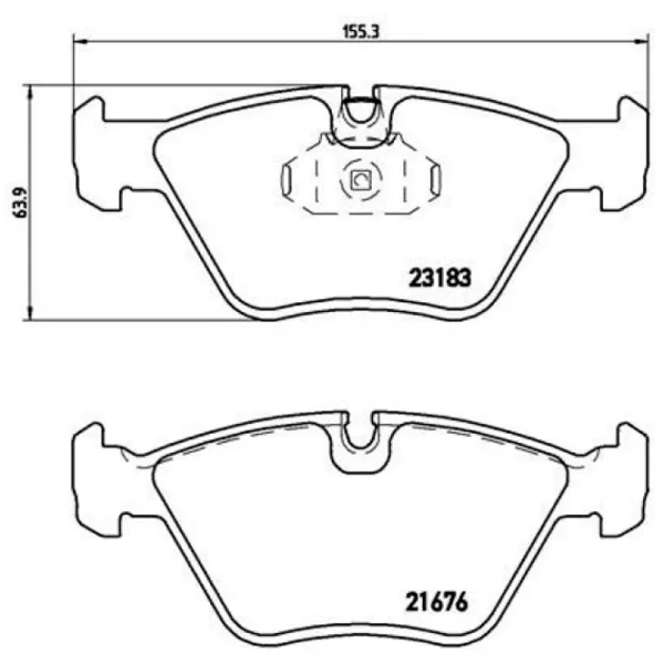 Тормозные колодки Brembo P 06 043 передние/ дисковые photo 4 Тормозные колодки Brembo P 06 043 передние/ дисковые photo 4
