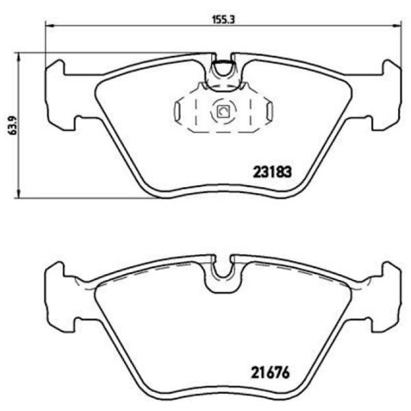 Тормозные колодки Brembo P 06 043 передние/ дисковые photo 4 Тормозные колодки Brembo P 06 043 передние/ дисковые photo 4