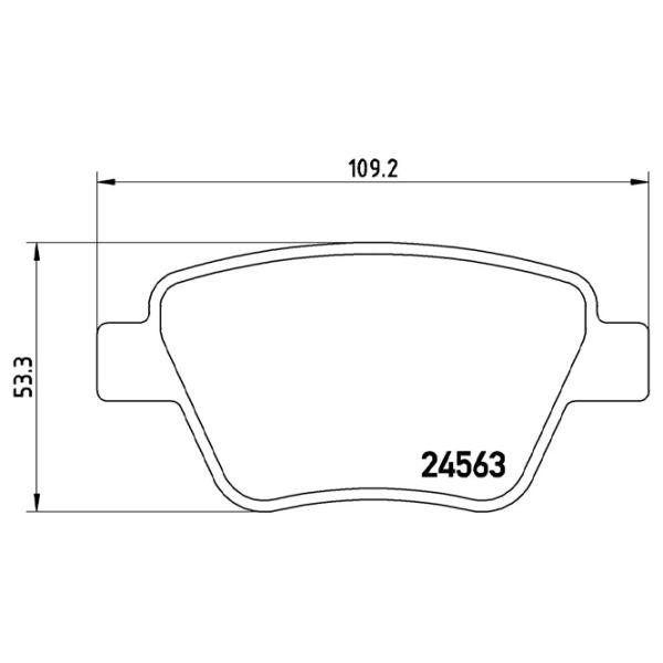 Тормозные колодки Brembo P 85 114 задние/ дисковые photo 4 Тормозные колодки Brembo P 85 114 задние/ дисковые photo 4