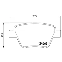 Plăcuțe de frână Brembo P 85 114 spate/ disk photo 4