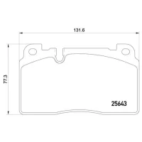Plăcuțe de frână Brembo P 85 122 față/ disk photo 4