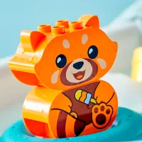 Constructor LEGO Distracție la ora băii: Panda plutește Animale/ Multicolor photo 4