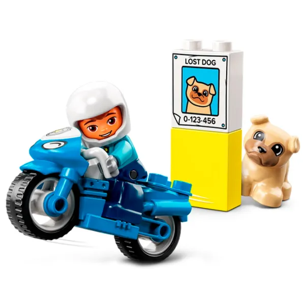Constructor LEGO Police Motorcycle Motocicletă/ Multicolor photo 3