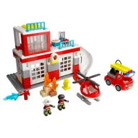 Constructor LEGO Fire Station & Helicopter Pompieri/ Multicolor photo 2