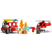 Constructor LEGO Fire Station & Helicopter Pompieri/ Multicolor photo 4