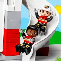 Constructor LEGO Fire Station & Helicopter Pompieri/ Multicolor photo 6
