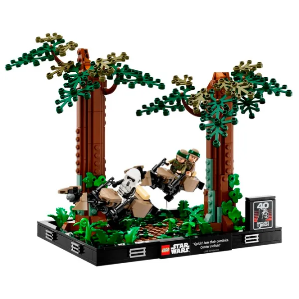 Constructor LEGO Lego Star Wars: Endor Speeder Chase Diorama Scenă din film/ Multicolor photo 2