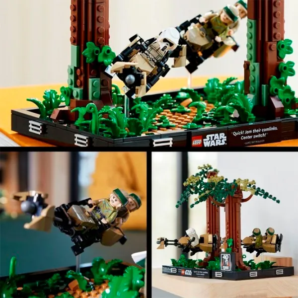 Constructor LEGO Lego Star Wars: Endor Speeder Chase Diorama Scenă din film/ Multicolor photo 4