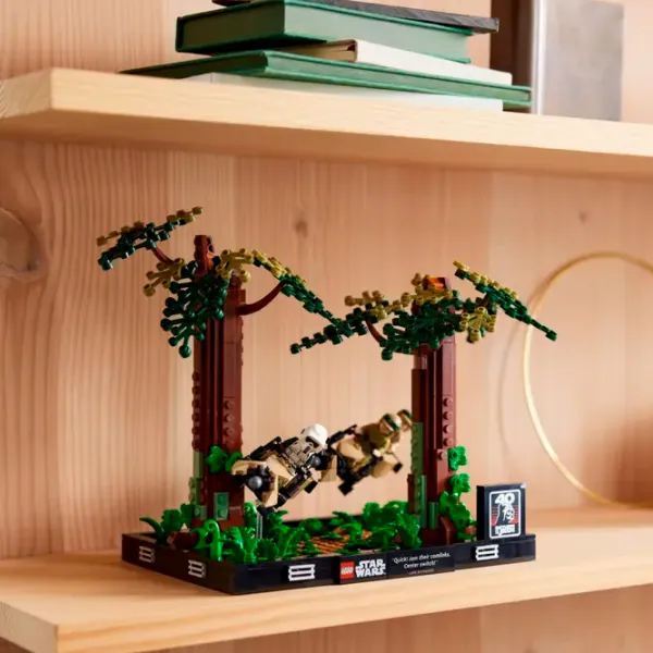 Constructor LEGO Lego Star Wars: Endor Speeder Chase Diorama Scenă din film/ Multicolor photo 5