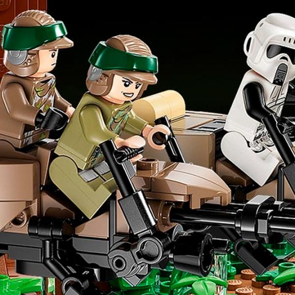 Constructor LEGO Lego Star Wars: Endor Speeder Chase Diorama Scenă din film/ Multicolor photo 7
