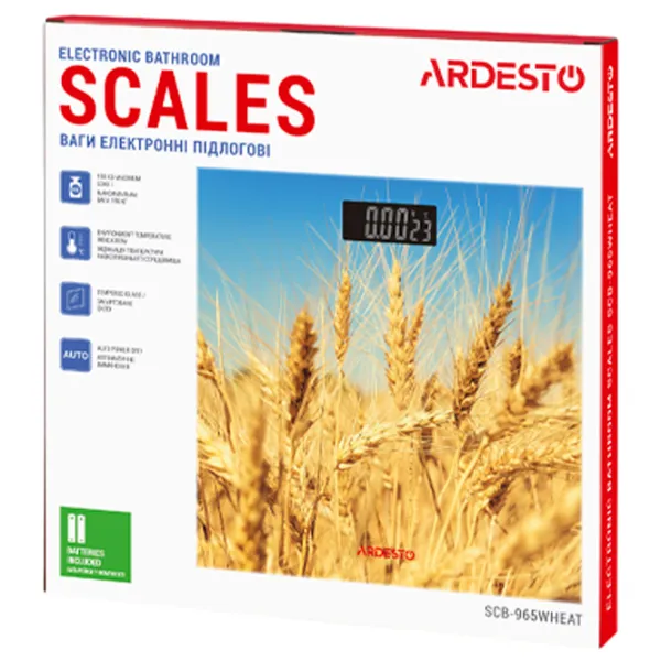 Cântar de podea Ardesto SCB-965WHEAT 150 kg/ Multicolor photo 5