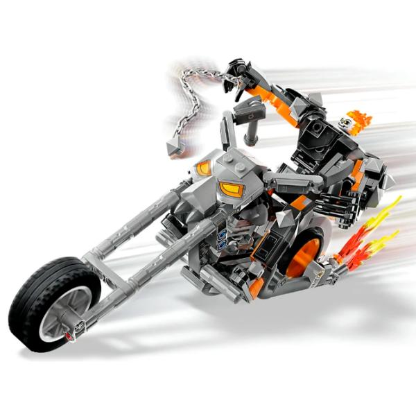Constructor LEGO Ghost Rider Mech & Bike Personaj de desene animate/ Multicolor photo 4
